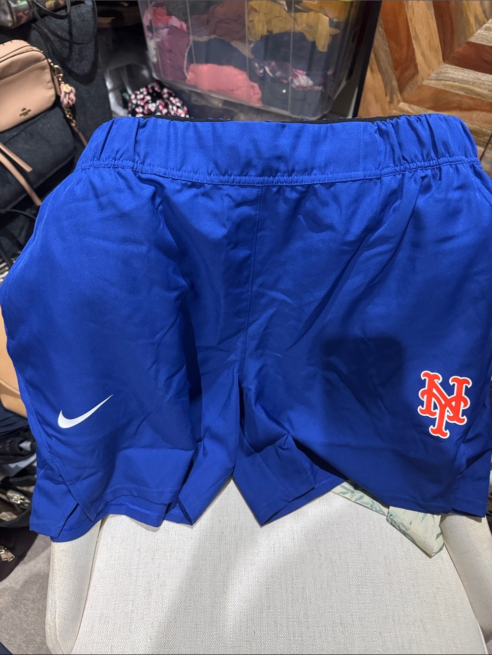 Nike Royal Blue Shorts with Orange NY Mets Logo